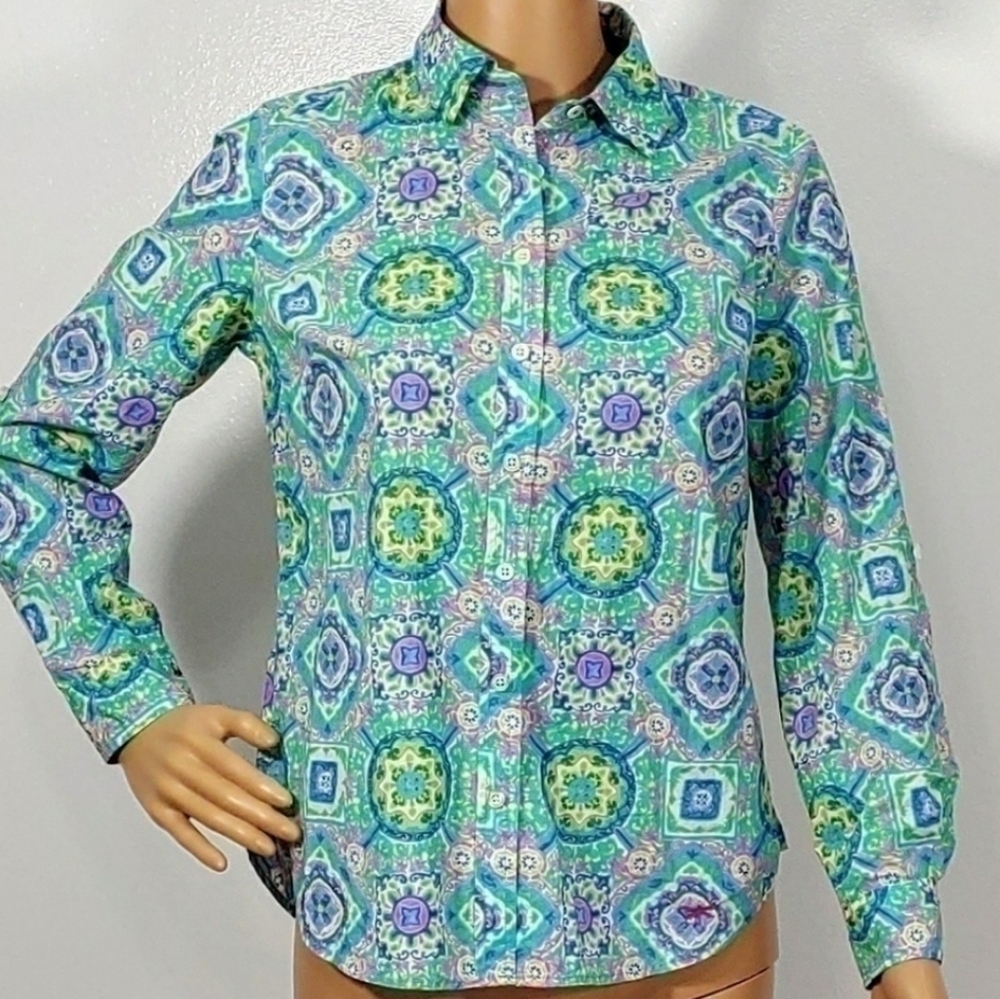 Talbots printed top
